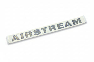 Airstream 1.3" x 16" Brushed Aluminum / Blue Outline Decal - 386153