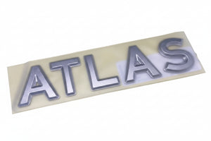 Airstream 1.98" x 8.89" Atlas Emblem, Chrome - 386308