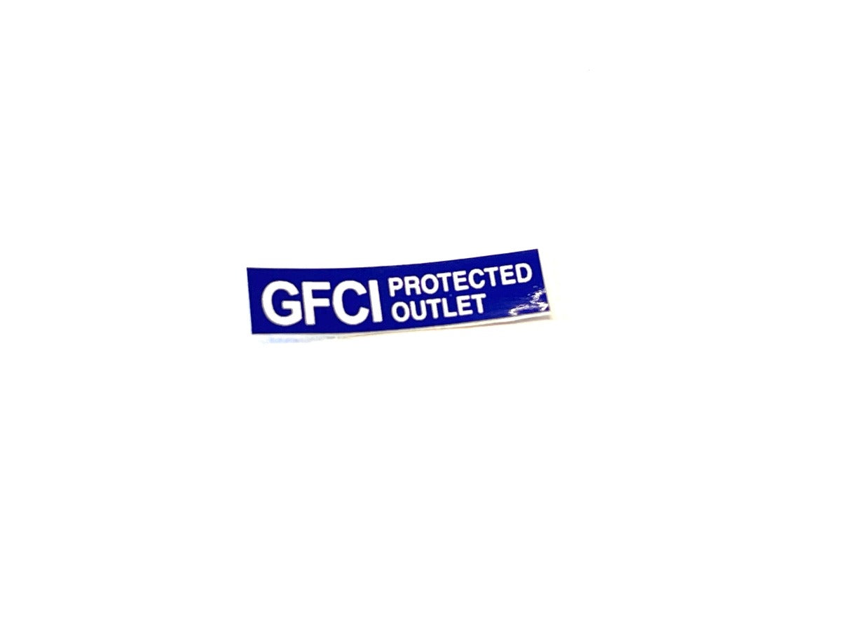 Gfci Label Airstream GFCI Protected Outlet Label - 386633 – Woodland Airstream ...