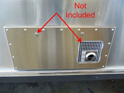 Airstream Stainless Steel Upgrade Dometic Atwood Hydroflame Furnace Door - 39764W-01