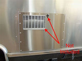 Airstream Stainless Steel Water Heater Door with Rivet Holes, 14 Olympic Rivets - 39765W-01