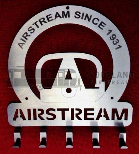 Airstream Laser Cut Key Holder, 5 Hooks - 39770W
