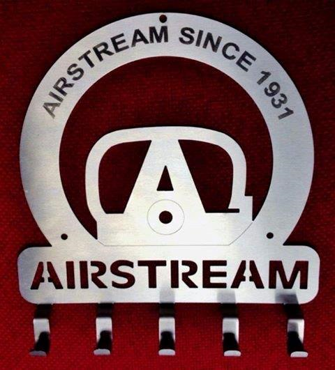 Airstream Laser Cut Key Holder, 5 Hooks - 39770W