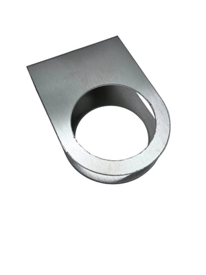 Airstream Bath Door Handle Cover Plate, Brushed Nickel - 454320