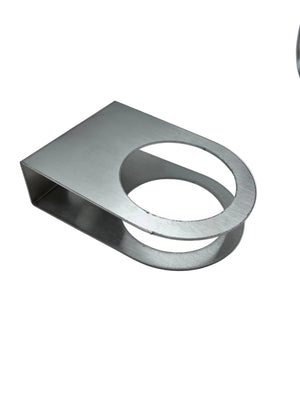 Airstream Bath Door Handle Cover Plate, Brushed Nickel - 454320