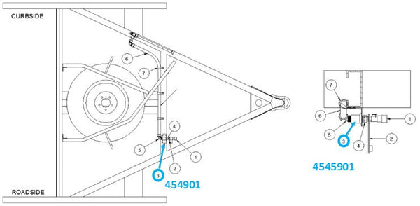 Airstream LP Propane Quick Connect Port Bracket - 454901