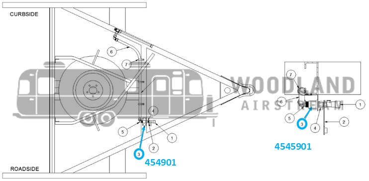Airstream LP Propane Quick Connect Port Bracket - 454901