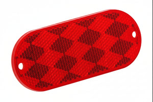 Airstream Oval Oblong Reflector, Red - 500095