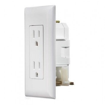 Airstream Dual 110V Self Contained Receptacle White - 500563-03