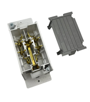 Airstream Self-Contained Duplex Outlet Receptacle, White - 511815-03