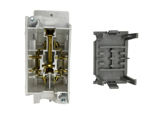 Airstream Self-Contained Duplex Outlet Receptacle, White - 511815-03