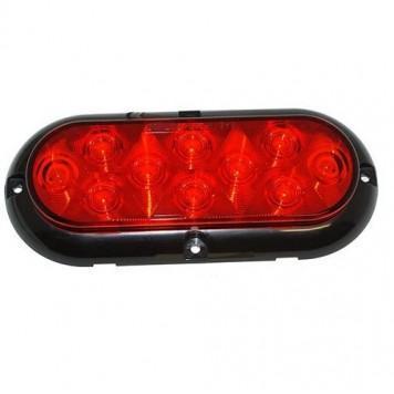 Airstream 6" Oval Red LED Taillight with Pigtail - 512425-01