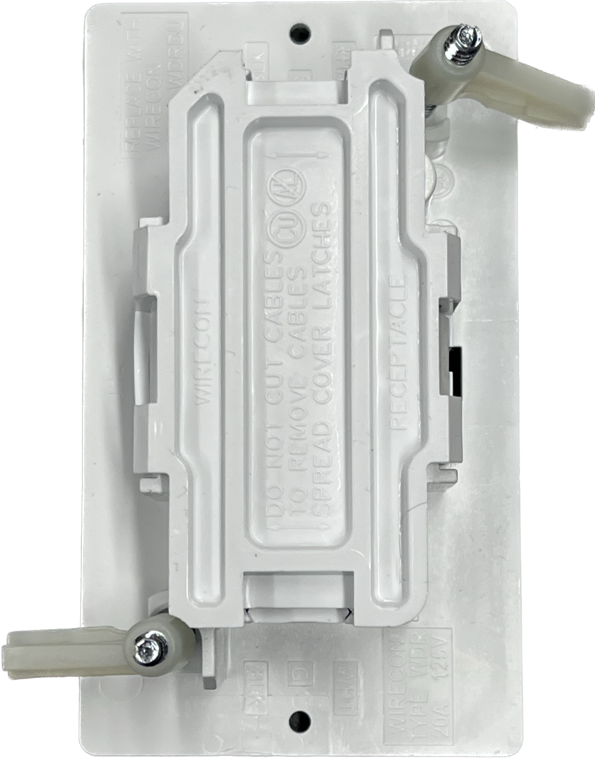 Airstream 20 AMP Single Wall Outlet Receptacle, White - 512481-01