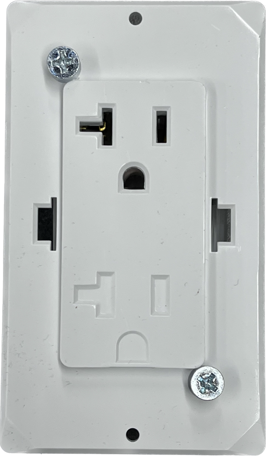 Airstream 20 AMP Single Wall Outlet Receptacle, White - 512481-01