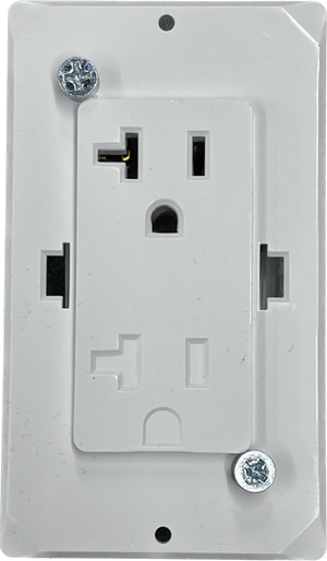 Airstream 20 AMP Single Wall Outlet Receptacle, White - 512481-01