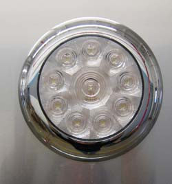 Airstream 10 Diode LED 4" Utility Light Kit with Bezel and Gasket - 512532
