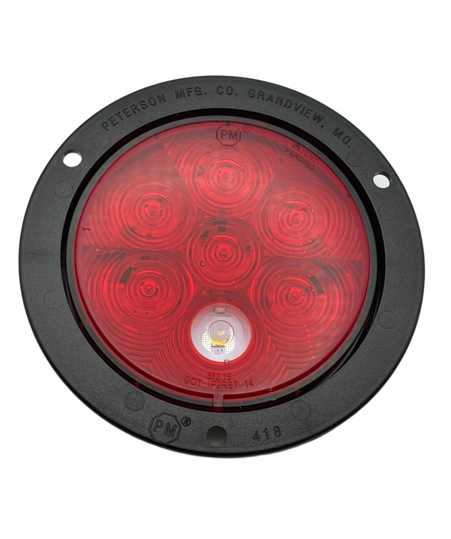 Airstream 4" Round Tail Light with LED Backup Lens - 512820