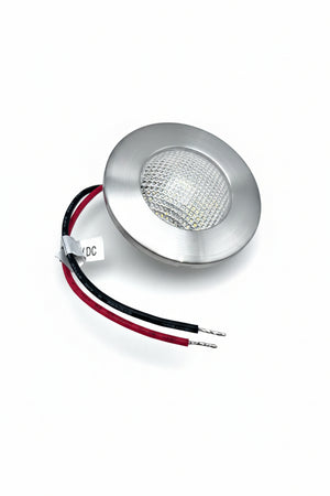 Airstream 9 LED Unswitched Ceiling Light, Brushed Stainless Steel - 512830