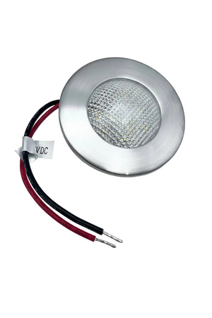 Airstream 9 LED Unswitched Ceiling Light, Brushed Stainless Steel - 512830