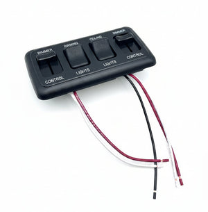 Airstream 4-Gang Dual Slide Dimmer Switch - 512917