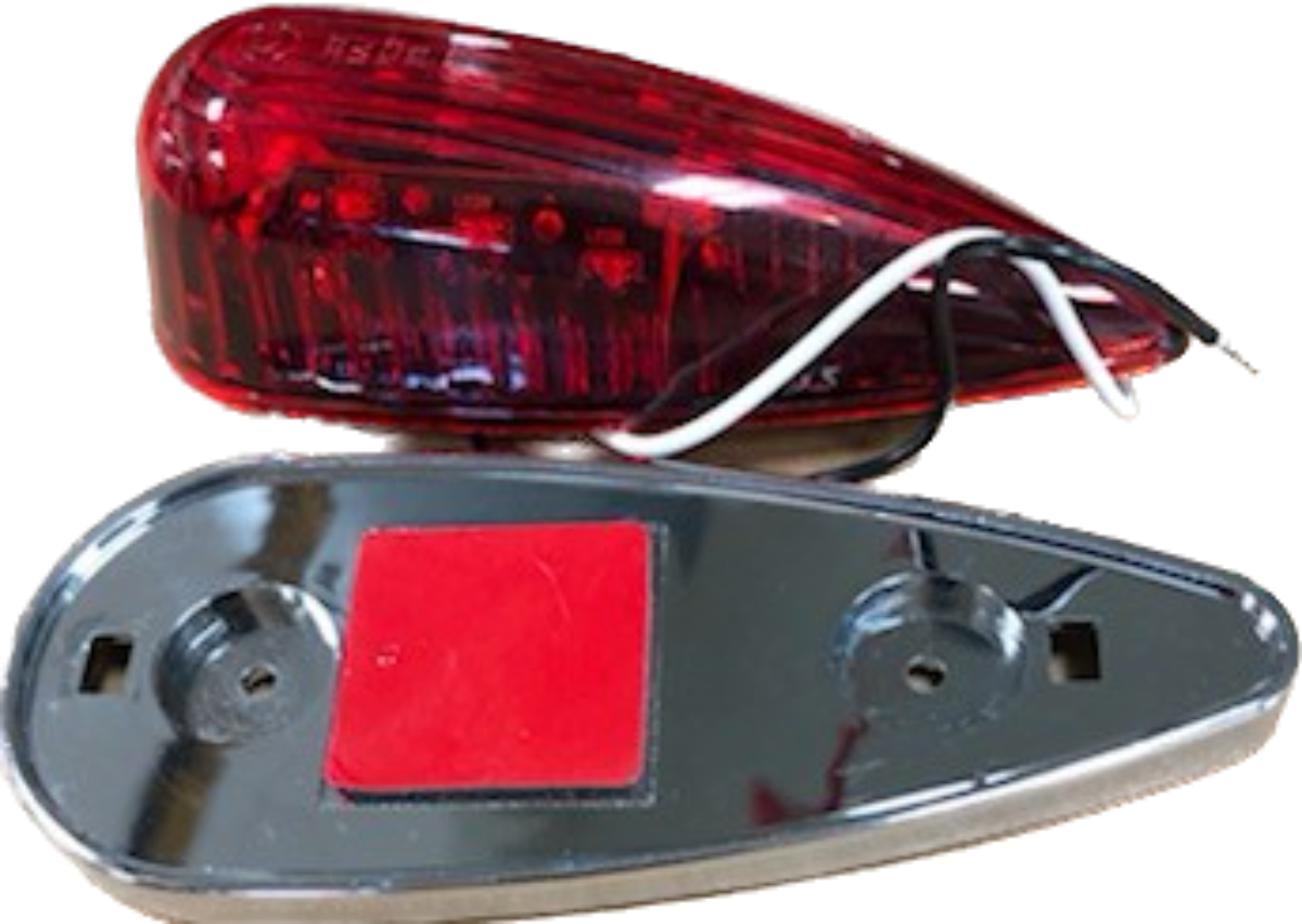 Airstream Clearance Marker Light with Curved Bezel - 512928