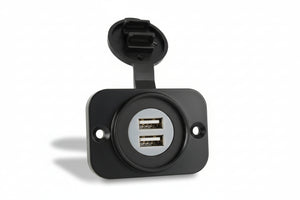 Airstream Front Mount Dual USB, Black - 513133