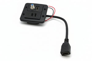 Airstream 5 Amp USB HDMI Coaxial Charger Port, Black - 513355