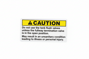 Label for Tank Flushing Systems for Airstream - 601441-103