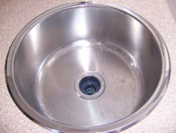 NLA Airstream 17" Round Stainless Steel Galley Sink - 601806