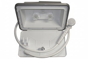 Airstream 2006-2012 Exterior Shower Compartment with Door and Faucet, Gray - 601876