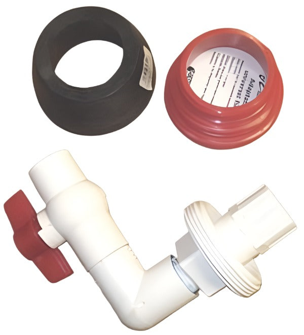 Airstream Drip-Proof Valve with Adapters for Macerator System - 602205-10