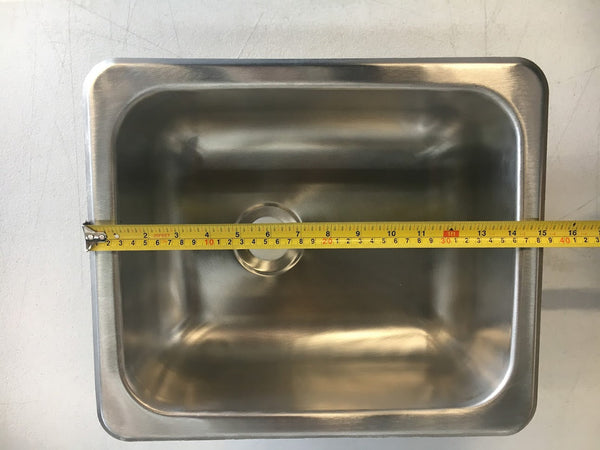 Airstream 13" x 15" Stainless Steel Single Bowl Sink - 602250