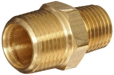 Airstream .5"MPT x .25" MPT Brass Nipple for Propane - 602286
