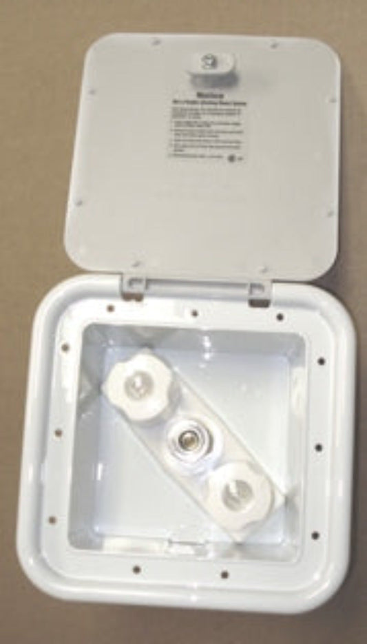 Airstream Interstate NCV Exterior Shower Box, White - 602288-01W