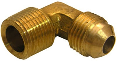 Airstream 1/2" Flare x 1/2" MPT Brass 90° Brass Fitting for Propane - 602313
