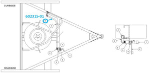 Airstream 1/2" x 18" LP Propane Hose, CSA - 602315-01