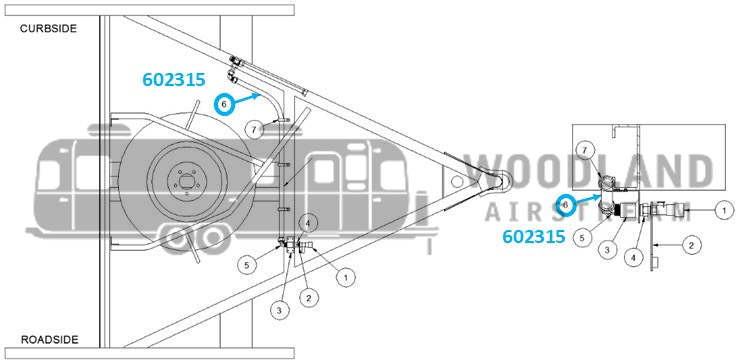 Airstream 1/2" x 36" LP Propane Hose, CSA - 602315