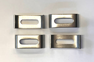 Airstream 23-1/2" x 18-1/4" x 8" Stainless Steel Sink Mounting Clips Set/4 - 602388