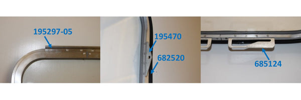 Airstream Medium Curved Glass Window and Sash - 680179 Related Parts