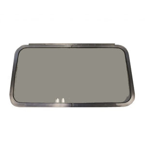 Airstream 1975-1980 43-5/16" x 23-3/8" Large Curved Clear Glass & Sash Assembly* -680199