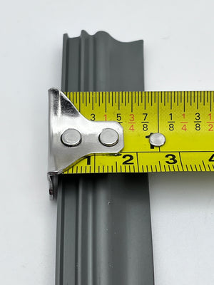 Airstream Motorhome Sliding Window Vertical Lip Seal, Gray, By The Foot - 684919