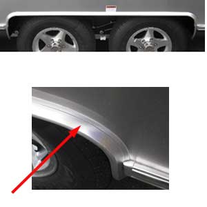 Airstream Pre-Bent Tandem Outer Wheel Well Trim - 684936
