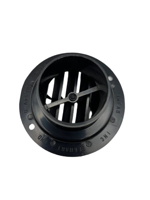Airstream 2" Round Furnace Louver Vent, Black - 690429