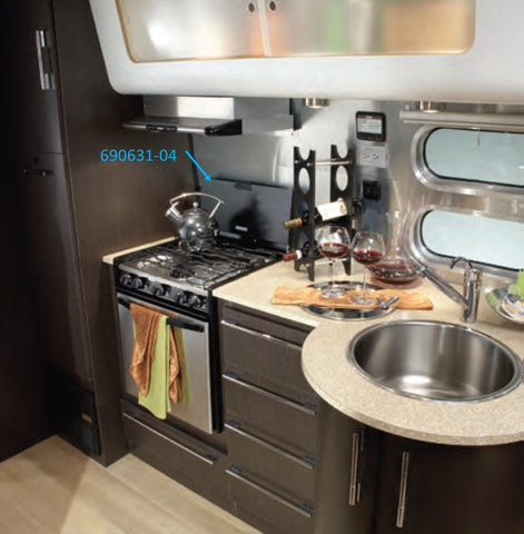 Airstream Cook Top Cover, Flying Cloud, International, Stainless Lid, Range Top  Cover