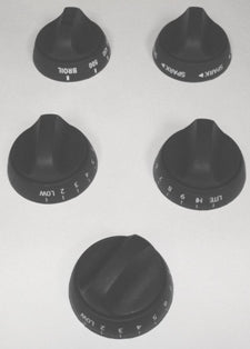 Airstream 5-Piece Dometic Range Knob Set - 690631-101