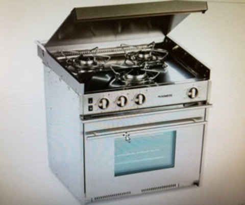 Airstream 3-Burner Stainless Steel Range/Oven with Glass Top - 690672-02