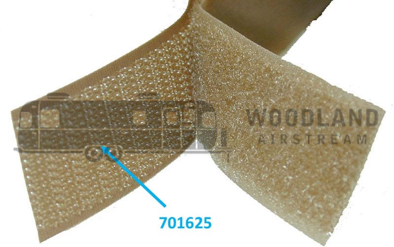 Airstream 5/8" Fuzzy Loop / Sticky Hook Velcro (BY THE FOOT) Tan - 701624 or 701625