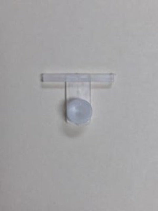 Airstream Square End Cap Support Button, Clear - 702937-112