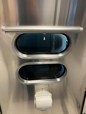 Airstream 21.5" x 26" White and Silver Shade with Toggle - 705061-01