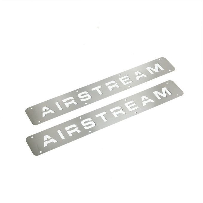 Airstream Stainless Steel Logo Plates, Set of 2 - 82637W-01